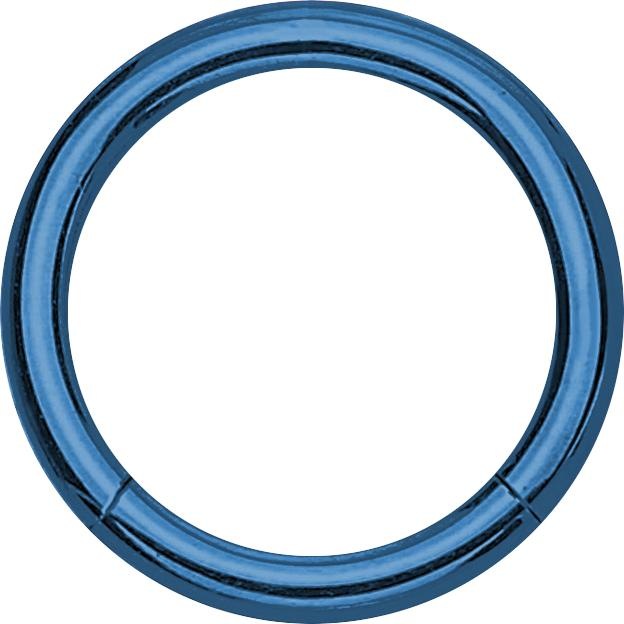 Star Piercing Micro Segmentring klappbar dunkelblau (Chirurgenstahl 316L, ohne Messing)