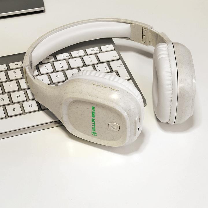 Actual product image Tellur Green Bluetooth Over-Ear Headphones Pulse Foldable cream (No noise cancellation, 8 h, Wireless)