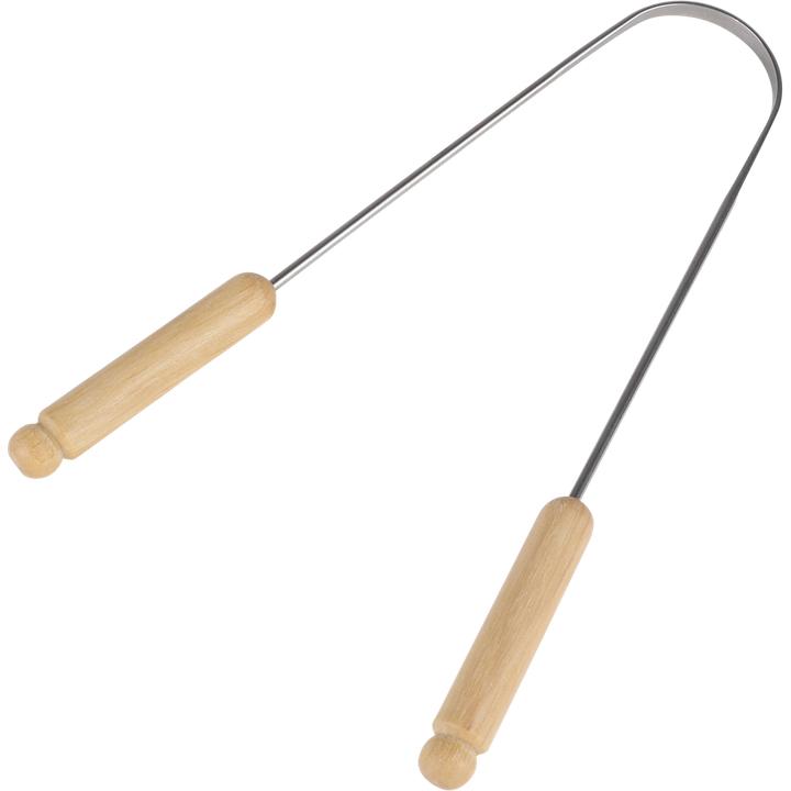 Bürstenhaus Redecker Zungenschaber Buche gewachst Inox 14x8.5 cm (Zungenschaber, 1 x)