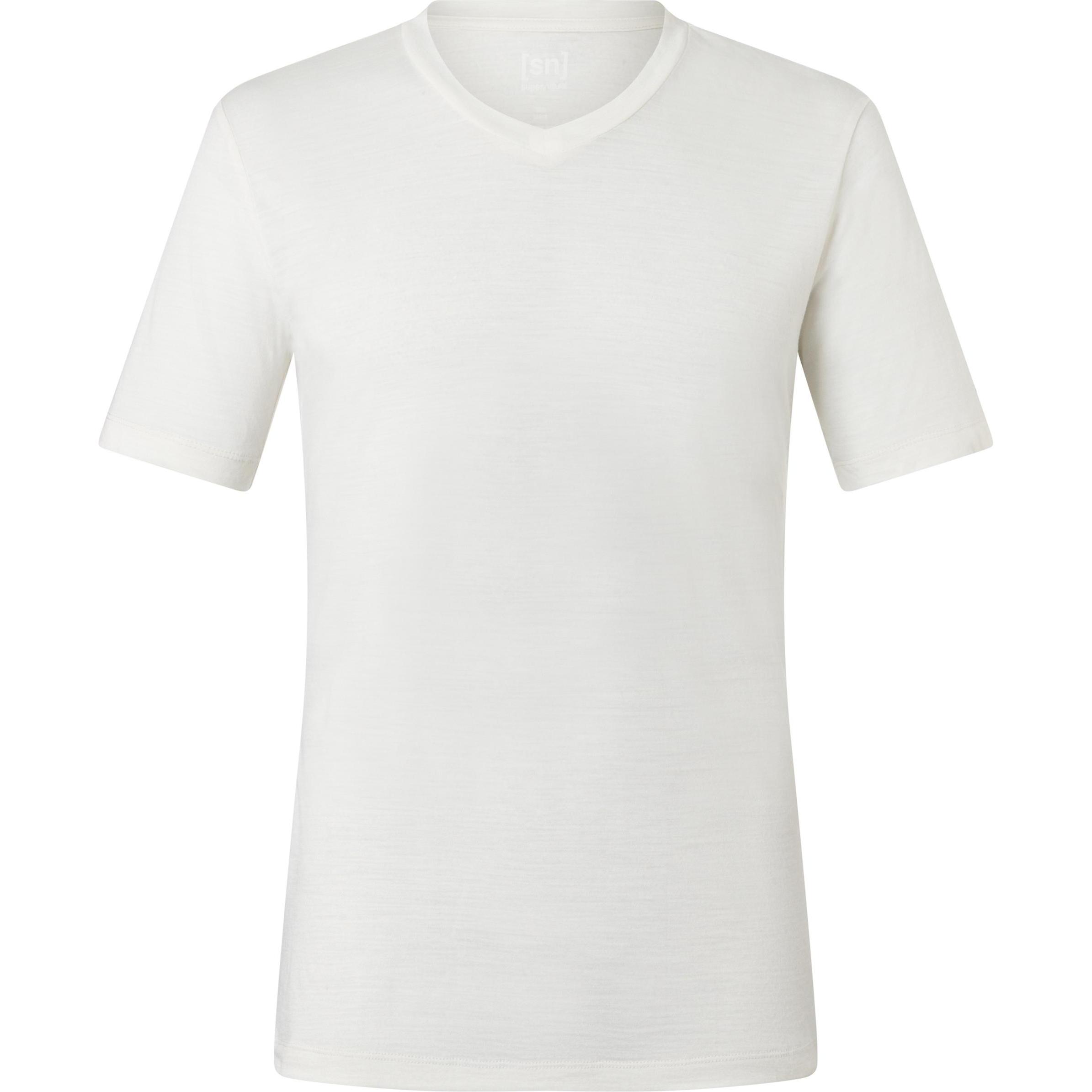 Super Natural, Herren, Funktionsshirt, Sierra 140 V Neck (S), Weiss, S