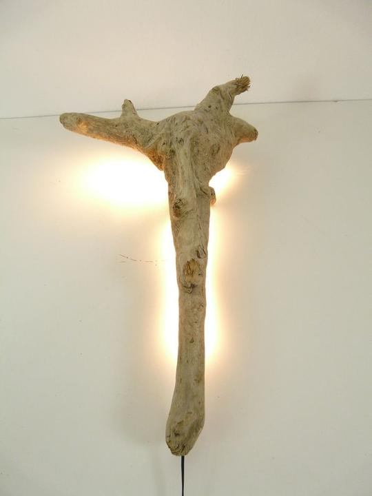 Immagine prodotto Peka-Ideen Wandlampe Treibholzlampe Schwemmholz, Höhe ca. 65 cm (600 lm)