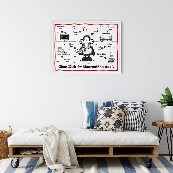 Image du produit Sheepworld La quarantaine, c'est nul (80 x 60 cm)