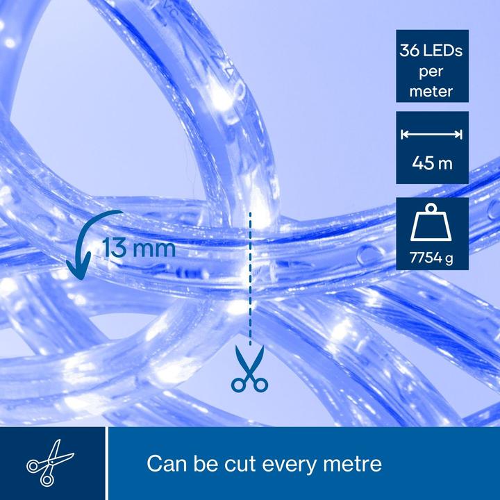 Produktbild Velleman LED-LICHTSCHLAUCH - 45 m - BLAU (45 m)