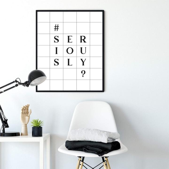 Image du produit Trenddeko avec grille - Seriously (50 x 60 cm)