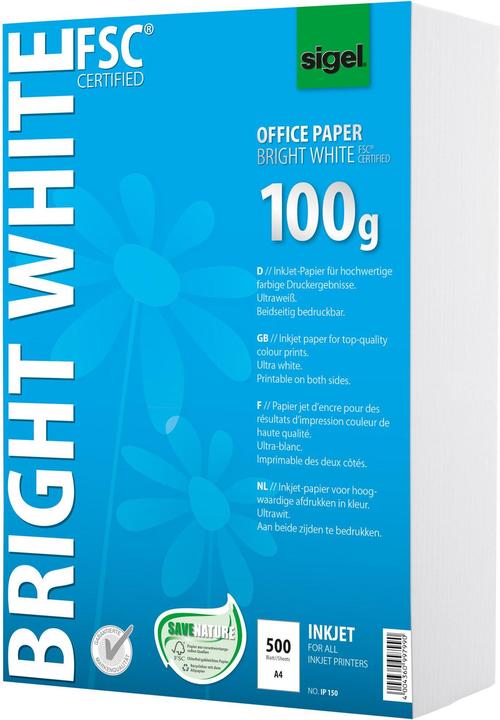 Image du produit Sigel Office Paper Bright (A4, 500 feuilles, 100 g/m²)