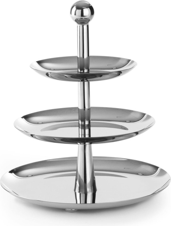 Hendi Etagère inox + 3 coupes 16,6-22-26,8 cm H.