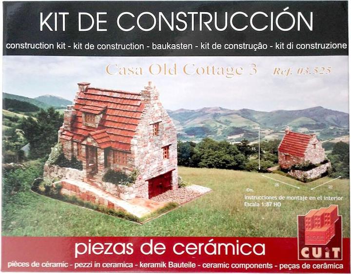 Immagine prodotto Block Cuit. Kit modello 3D in ceramica - Vecchia casa inglese «Old Cottage 3» (26 x 14 x 22 cm)
