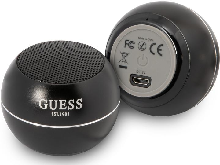 Actual product image Guess głośnik Bluetooth GUWSALGEK Speaker mini czarny/black (4 h, Rechargeable battery operated)