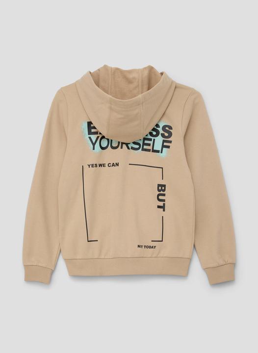 Produktbild s.Oliver Sweatshirt Jacke Sweatjacke mit Back-Print (M)