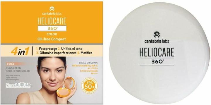 Actual product image Heliocare Compact makeup SPF 50 (Oil-Free Compact) 10 g - Shade: Beige (SPF 50)