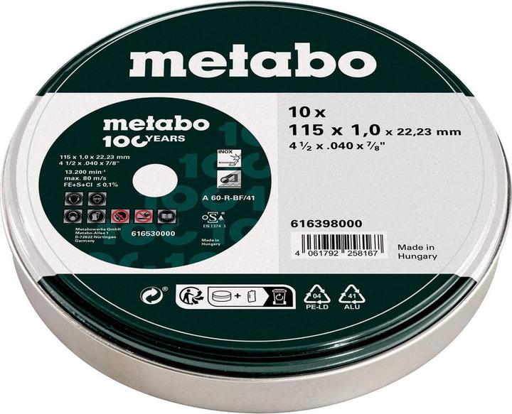 Produktbild Metabo Trennscheiben