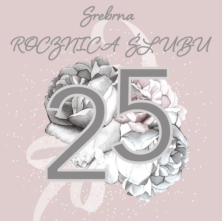 Clear Creations Swarovski Quadratische Karte CL4407 Hochzeitstag 25