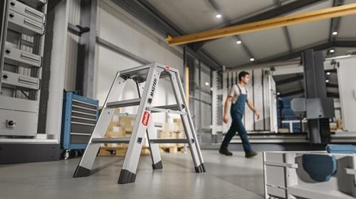 Actual product image Hailo Master D80 2 x 3 Stufen-Klapptritt (Folding step)