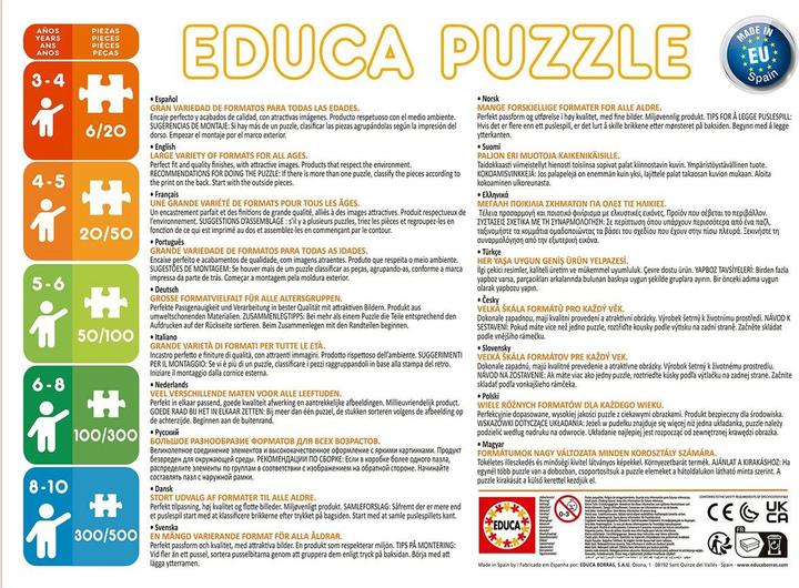 Nutritional values and ingredients Educa 18102 Puzzle (e) (100 pieces)