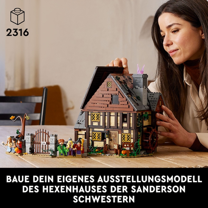 Productafbeelding LEGO Disney Hocus Pocus: De Sanderson Sisters' Cottage 21341 (21341, LEGO Ideeën, LEGO Zeldzame Sets)