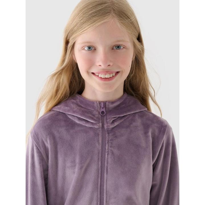 Produktbild 4F Velours-Sweatshirt mit Kapuze, Reissverschluss, Juniorgrösse (164)