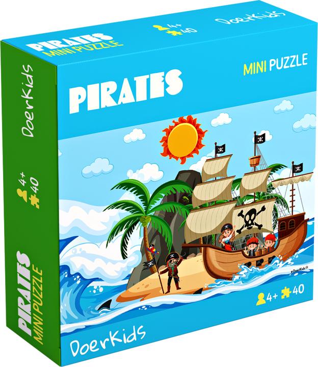 Immagine prodotto DoerKids Mini puzzle - Pirateschi 40 pezzi (40 pezzi)
