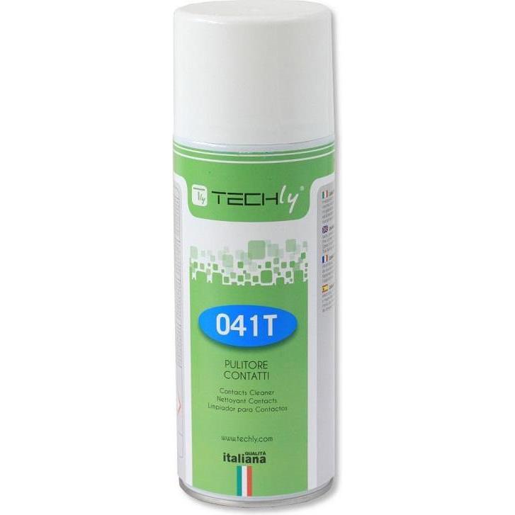 Techly 023479 Contacts spray per la pulizia elettrica ed elettronica 400ml, Pulizia fotocamera