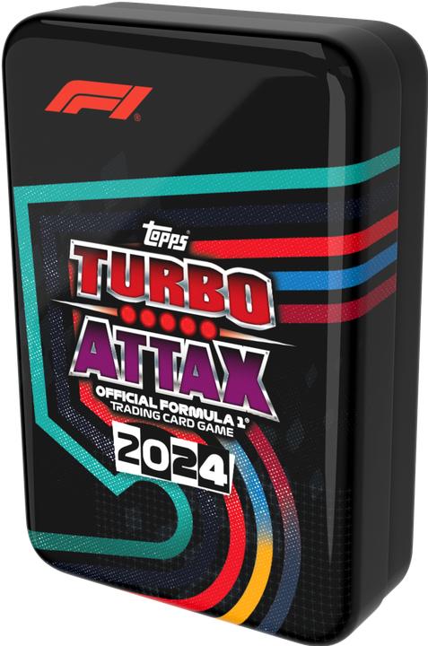Actual product image Topps/Merlin FORMULA 1 TURBO ATTAX MEGA TIN (F1TA24-2406)