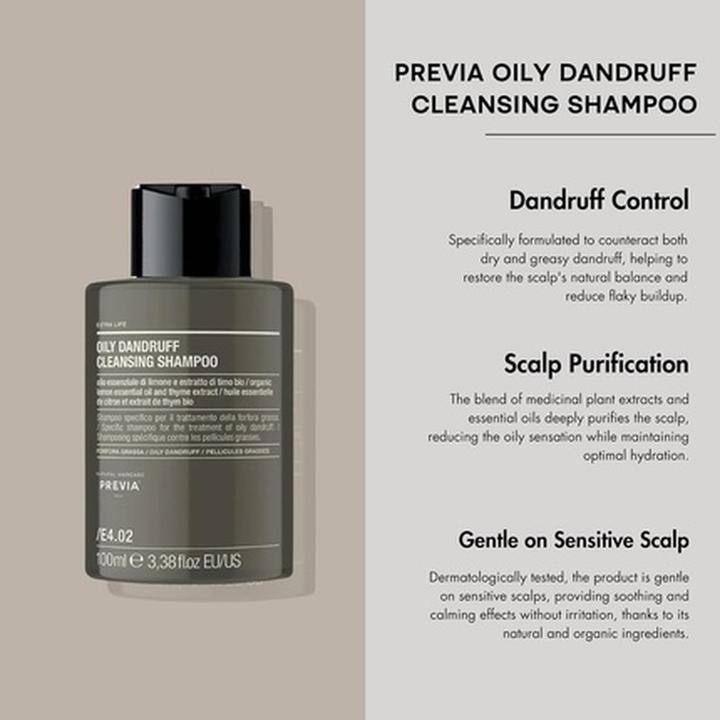 Actual product image Previa Extralife Oily Dandruff Cleansing Shampoo 100ml (100 ml)