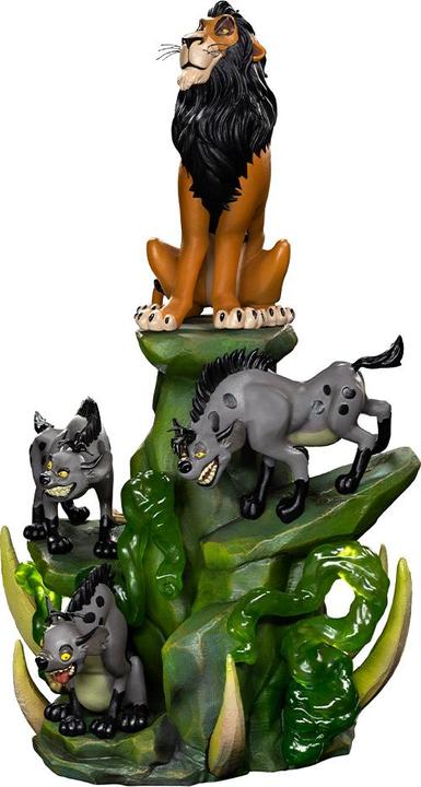 Actual product image Iron Studios The Lion King statuette Art Scale Deluxe 1/10 Scar Deluxe 31 cm