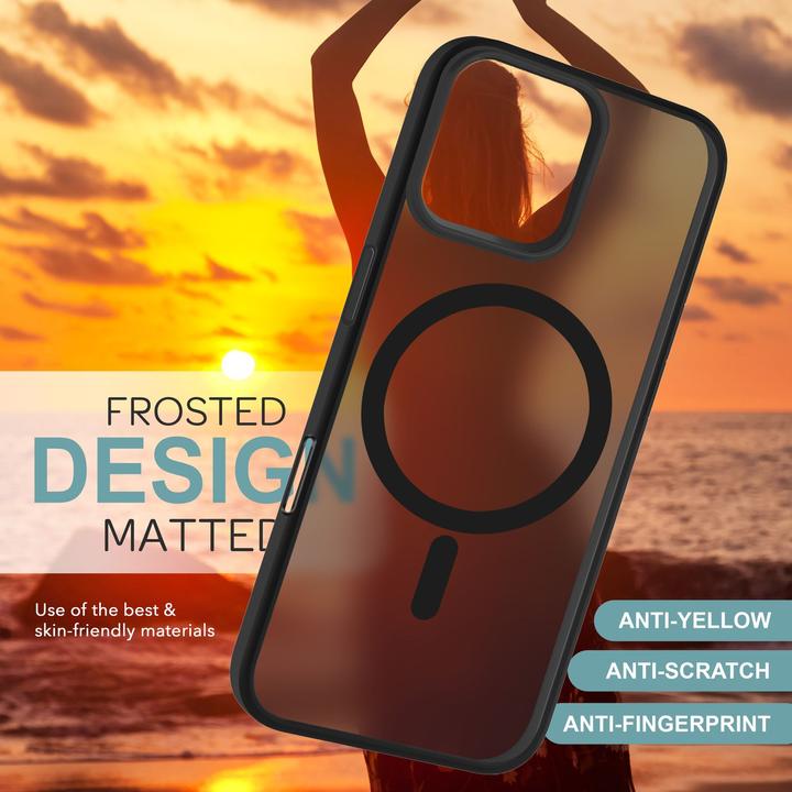 Produktbild Nalia Matte Hybrid Hülle mit MagSafe Funktion (Apple iPhone 16 Pro Max)