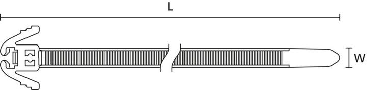 Produktbild HellermannTyton Wiederöffnungsbinder REZ 300 (Kunststoffkabelbinder, 305 mm, 100 Stk.)