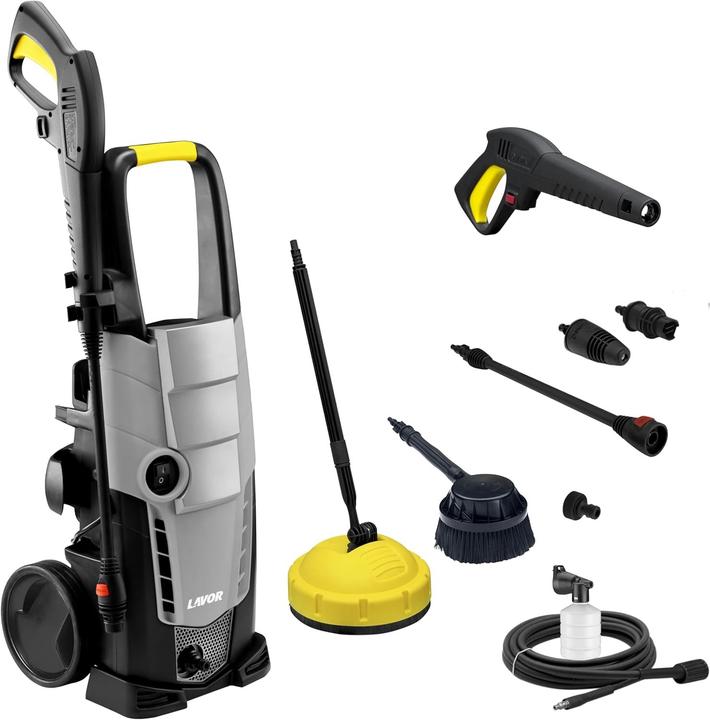 Actual product image Lavor High-Pressure Cleaner with Patio Cleaner and Rotating Brush, 150 Bar Max Pressure