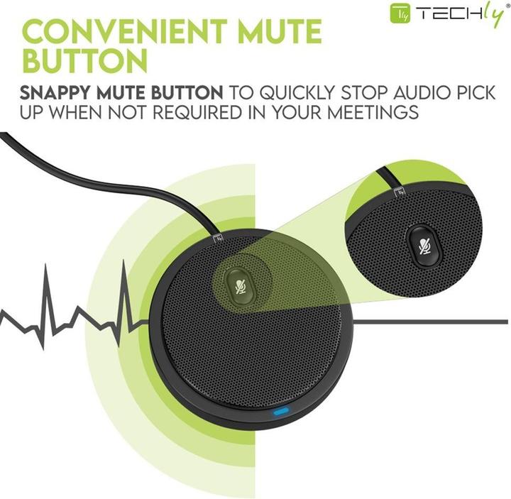 Actual product image Techly ICC SH-22 microphone Black Conference microphone