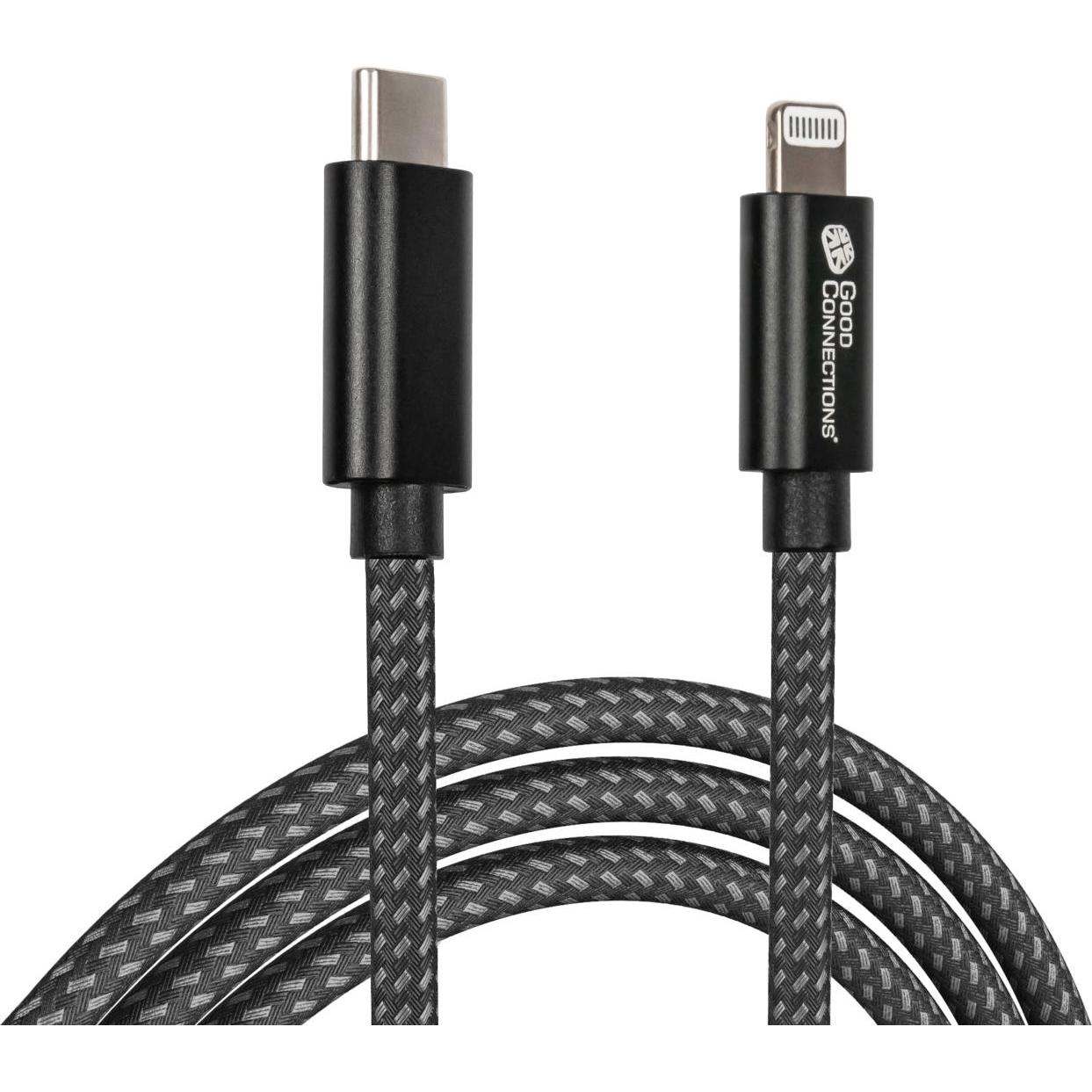 Good Connections USB 2.0 Lade- und Datenkabel für iPhone/iPad/iPod USB-C Stecker an Lightning (0.50 m, USB 2.0), USB Kab...