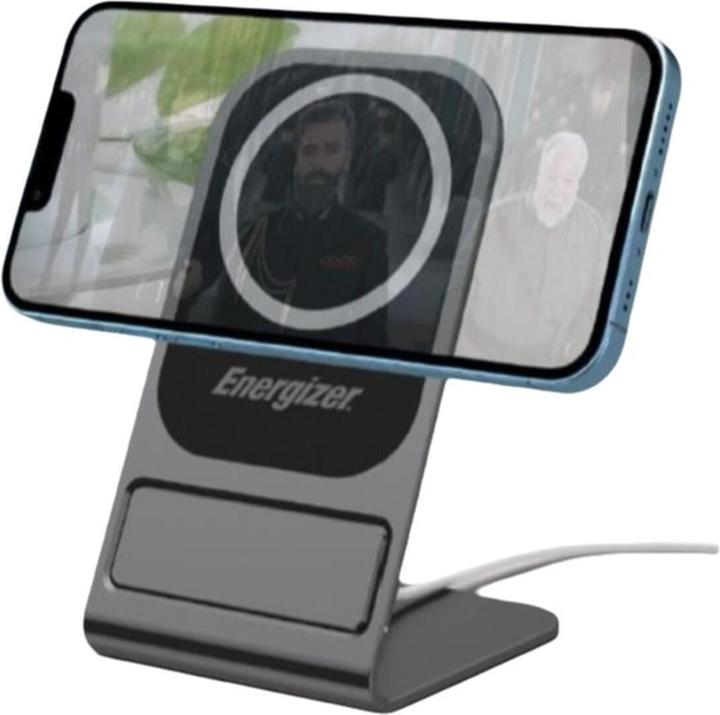 Actual product image Energizer Wireless Magnetic/Tray Stand Charger Stand Nero