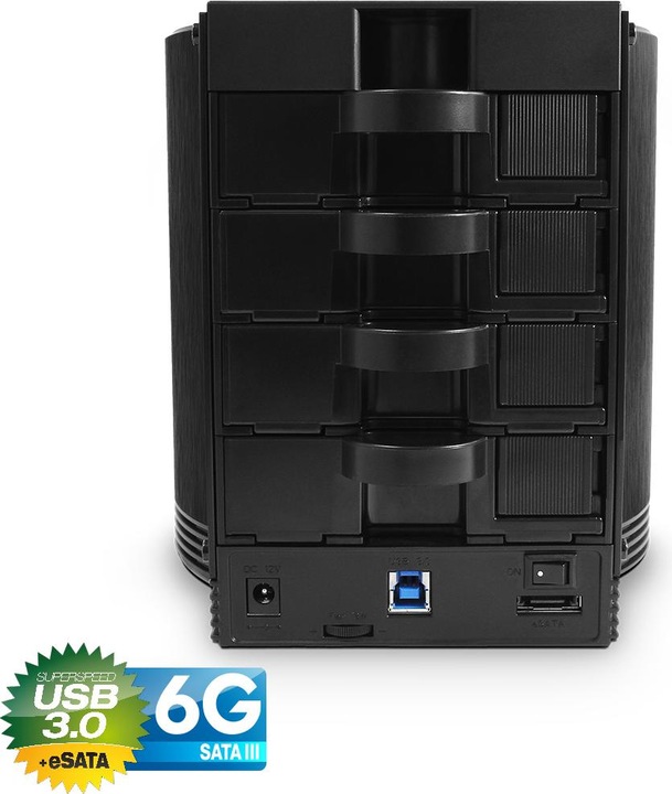 Produktbild Fantec SQ-35U3E-6G BLACK ALU (3.5")