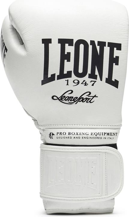 Actual product image Leone Boxing Gloves The Greatest White GN111 (14 OZ, One size)