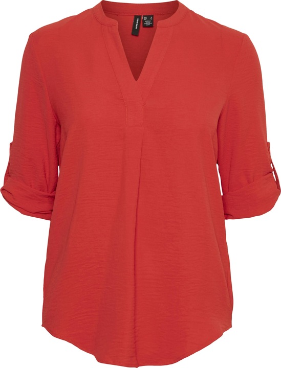 Vero Moda V-Ausschnitt Bluse mit 3/4 Ärmeln (XS)