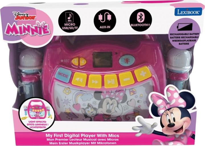 Actual product image Lexibook Minnie Mouse Bluetooth Speaker with Light Effects and Microphone, Battery Rechargeable