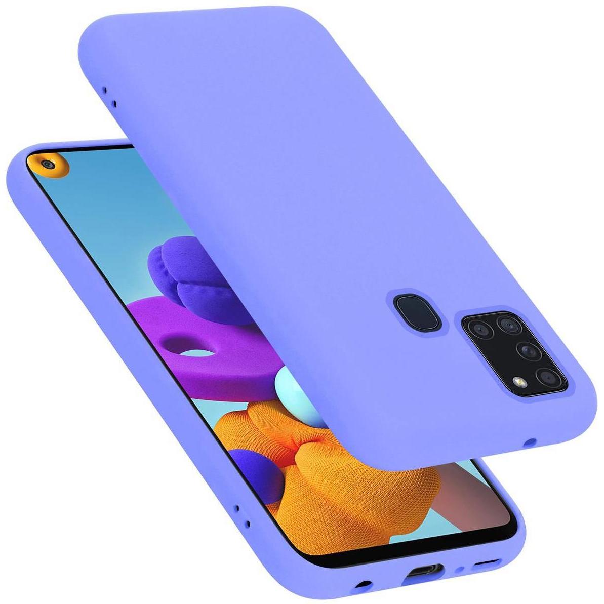 Thumbnail - Cadorabo TPU Liquid Silicone Case Cover (Samsung Galaxy A21s), Smartphone Hülle, Violett