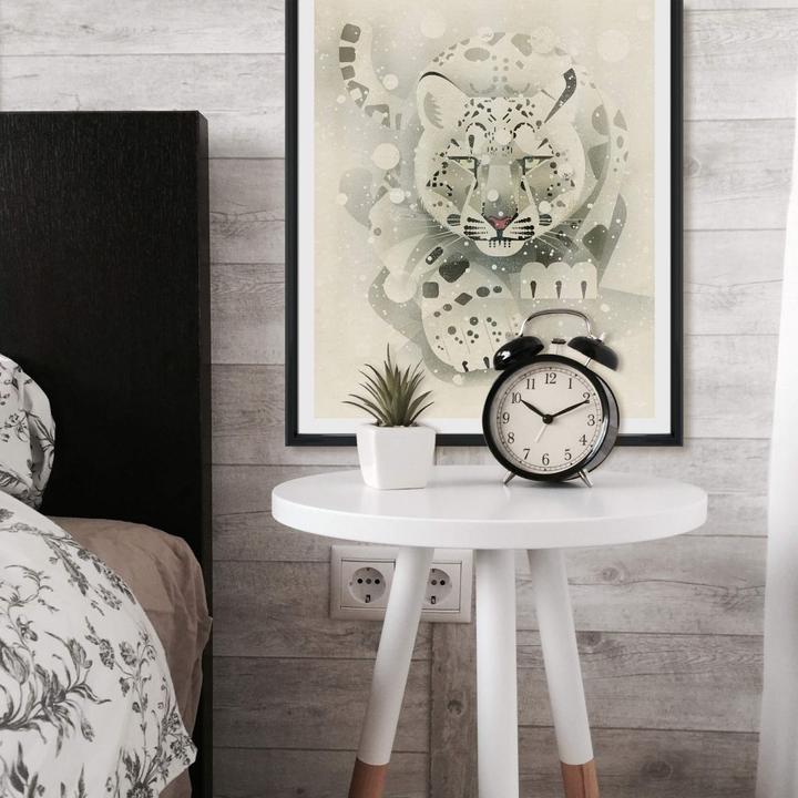 Actual product image Trenddeko Snow Leopard (80 x 100 cm)