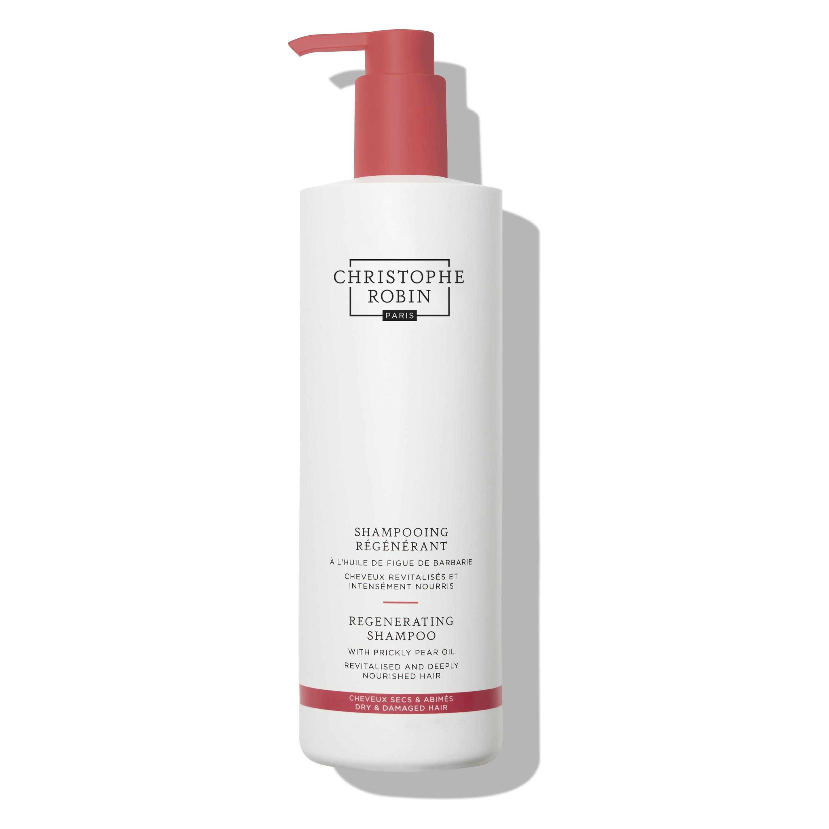 Christophe Robin, Shampoo + Conditioner, Shampooing Régénérant à L'Huile Rare De Figue De Barbarie (Vloeibare Shampoo)
