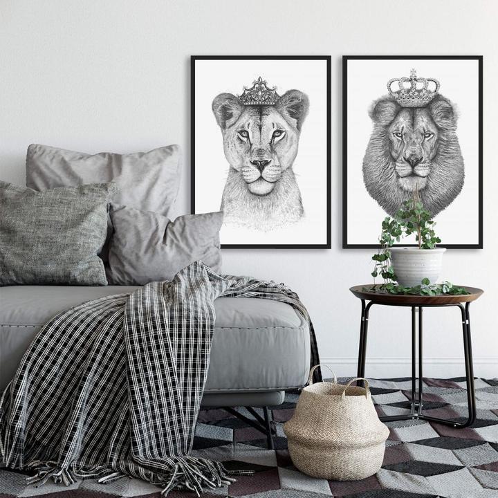 Image du produit Trenddeko La reine des lionnes (30,5 x 30,5 cm)