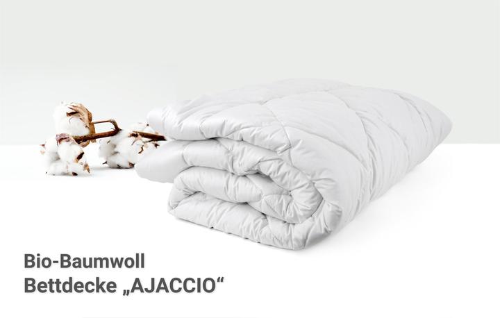 Produktbild Aspero Bio-Baumwoll-Bettdecke AJACCIO (Baumwolle, Polyester, 155 x 220 cm)