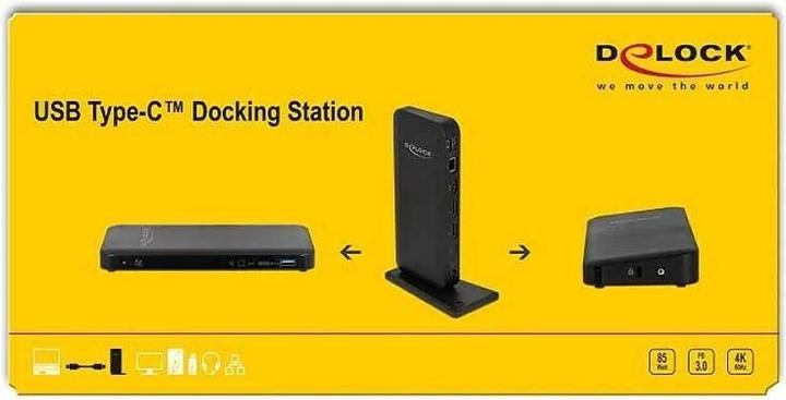 Image du produit Delock USB Type-C DP 1.4 Station d'accueil 4K (Port de connexion (propriétaire), 1 Ports)