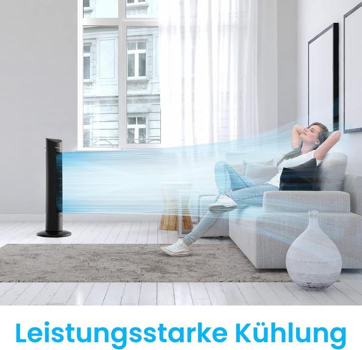 Produktbild Breeze Oszillierender Turmventilator (54 dB)