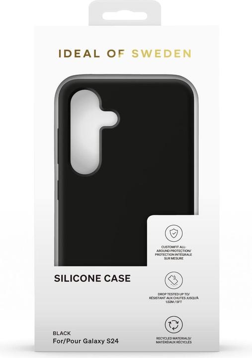 Actual product image iDeal Of Sweden Silicone Case - Svart (Samsung Galaxy S24+)