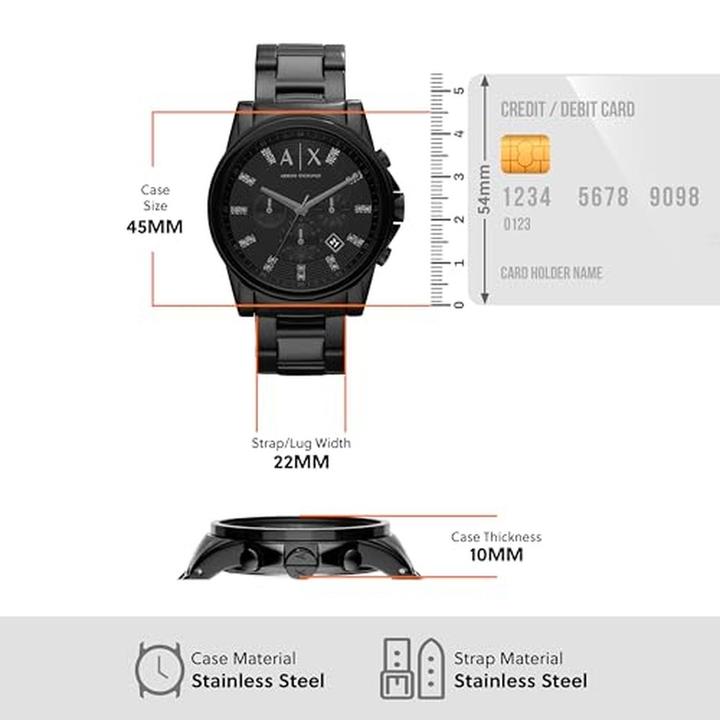 Produktbild Armani Exchange Herrenuhr (Analoguhr, 45 mm)