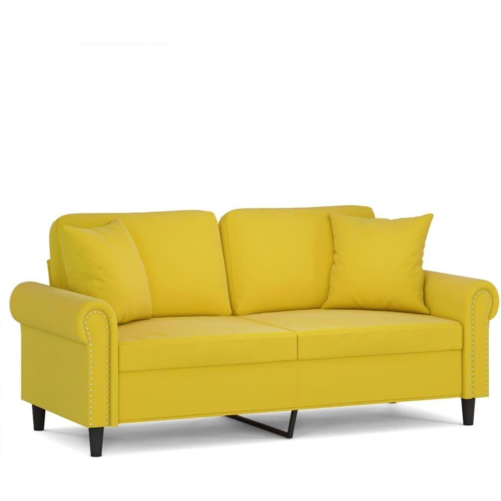 VidaXL, Sofa, 10-tlg. Garten-Lounge-Set mit Kissen (2-Sitzer)