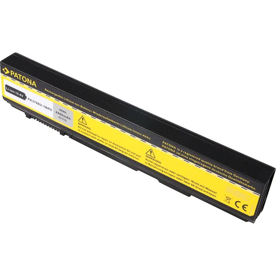 Patona 2311 (6 cubicoli, 4400 mAh), Batteria per notebook, Nero