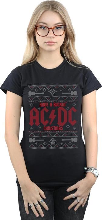 Produktbild AC/DC haben ein rockiges Weihnachten TShirt aus Baumwolle (XL)