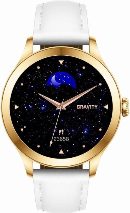 Actual product image Gravity Smartwatch Smartwatch Biało-Złoty 2 Paski GT25-2 PRO (38 mm)
