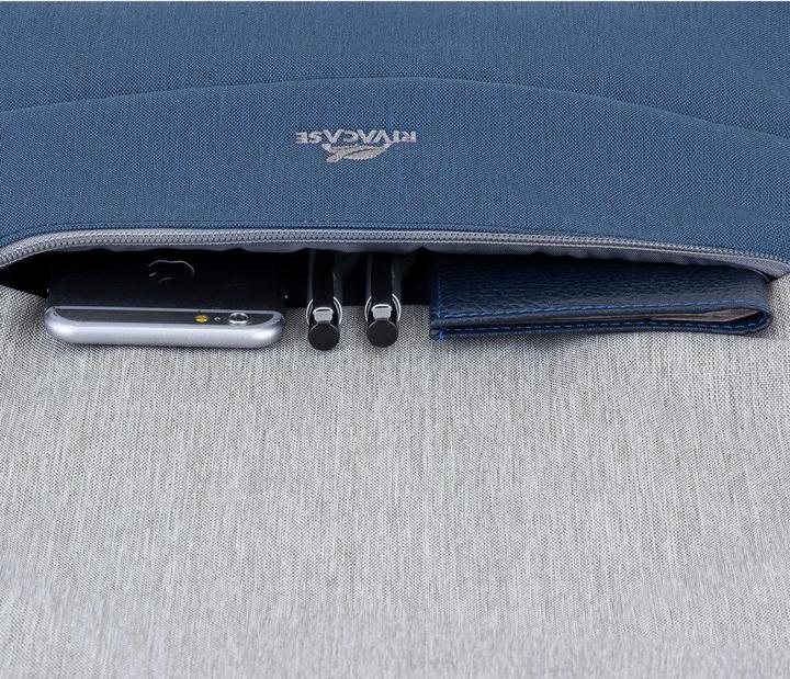 Actual product image Rivacase 7567 Grey Dark Blue Notebook Backpack up to 17.3"