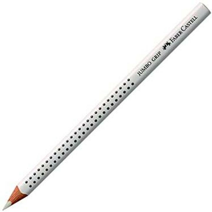 Produktbild Faber-Castell Faber Castell Buntstift Jumbo Grip Weiss 12er (Weiss, 12 x)